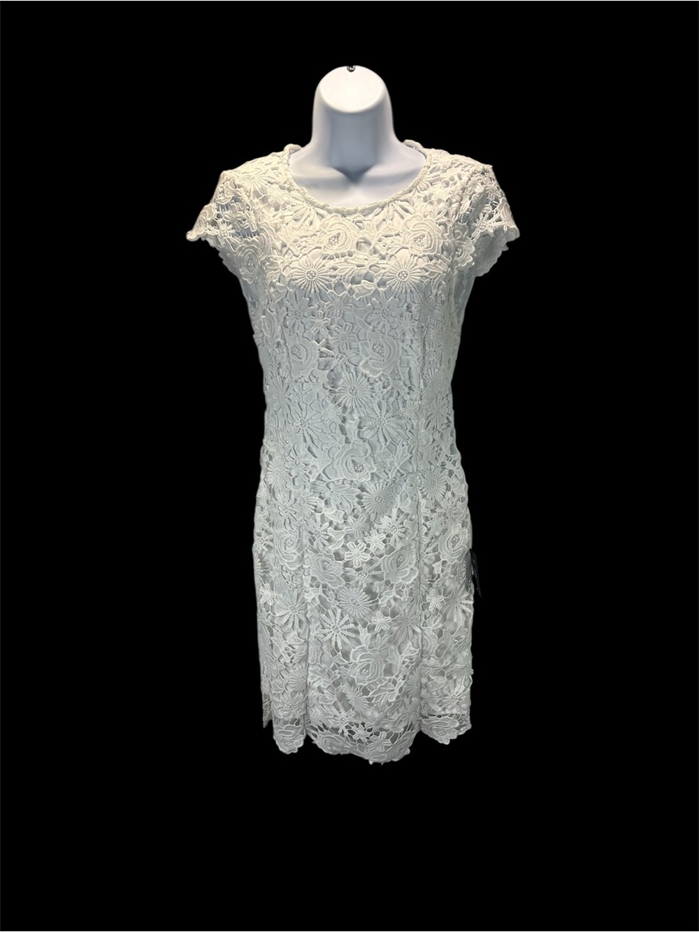 LULUS Romance Language White Backless Lace Dress Women’s Size Small Party